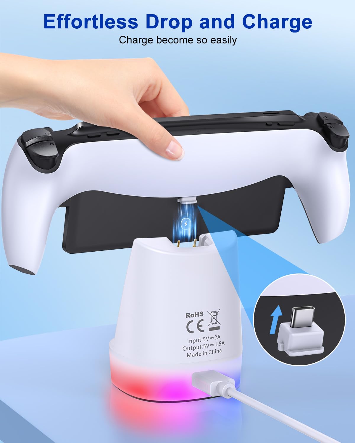 Amazon.co.jp: PlayStationポータルリモートプレーヤー用磁気充電