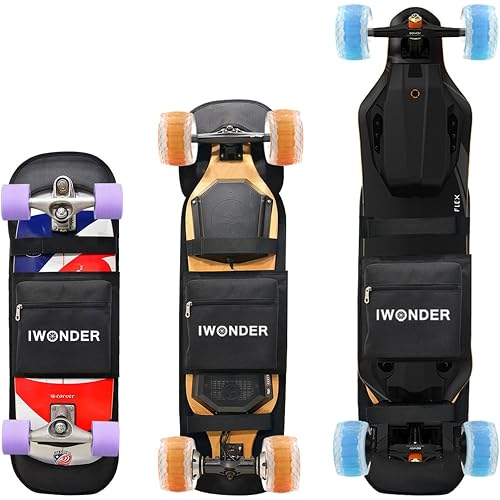 IWONDER Electric Skateboard Backpack Regular Skateboard Bag Adjustable Shoulder Foldable Carrier Travel Backpack