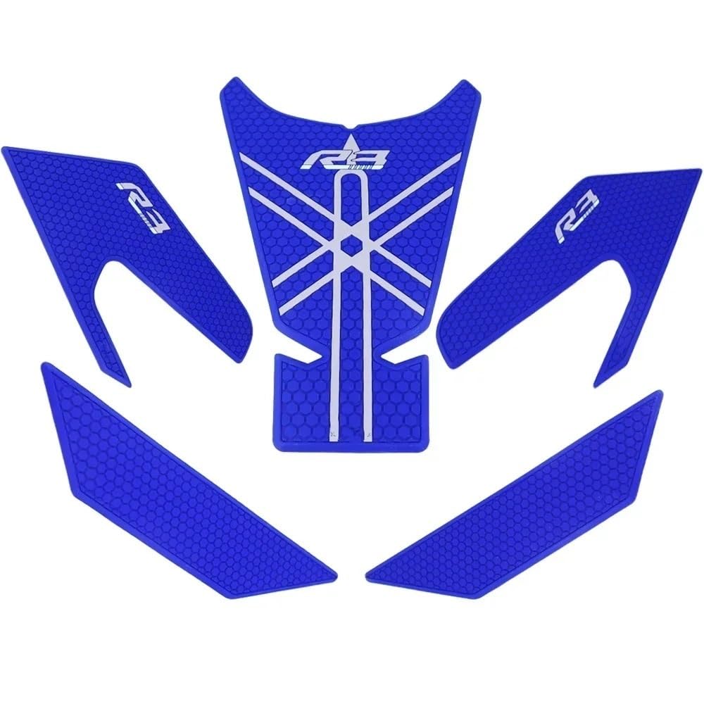 Motorcycle Fuel Tank Sticker Motorcycle Tank Pad Protector Sticker Decal Gas Knee Grip Tank Traction Pad Side for YZFR3 YZF R3 Motorcycle Stickers