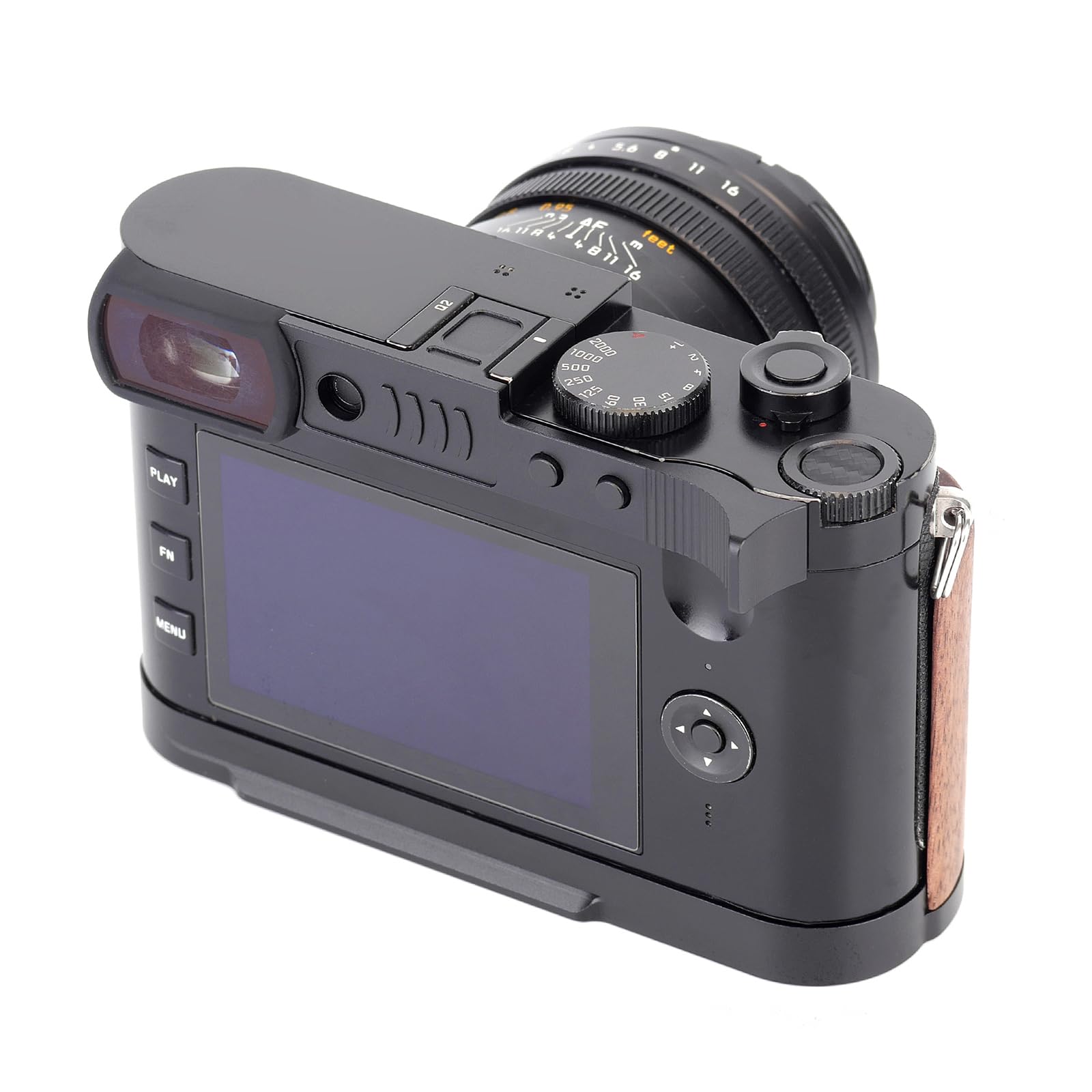 Poignée de pouce en métal pour Leica Q3 Q2, repose-pouce vers le haut avec capuchon de protection pour appareil photo Leica Q3/Q2, meilleur équilibre et prise en main sûre confortable (noir)