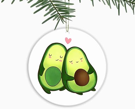 Avocado Ornament,Christmas Ornament Xmas Tree Ornaments,Suitable for Home,Party Decorations