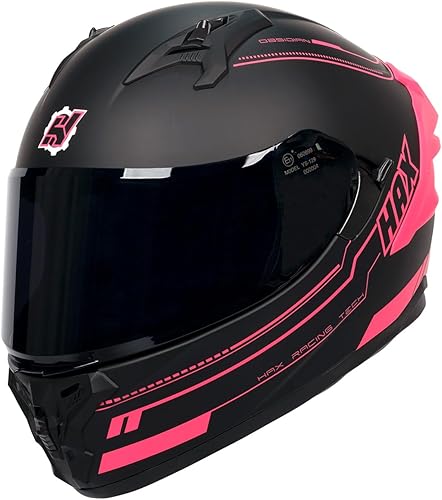 Miniatura 1 de HAX Obsidian Pro - Casco de motocicleta de cara completa para adultos, con doble visera, para motocicleta de calle, con pinlock listo para pinlock,
