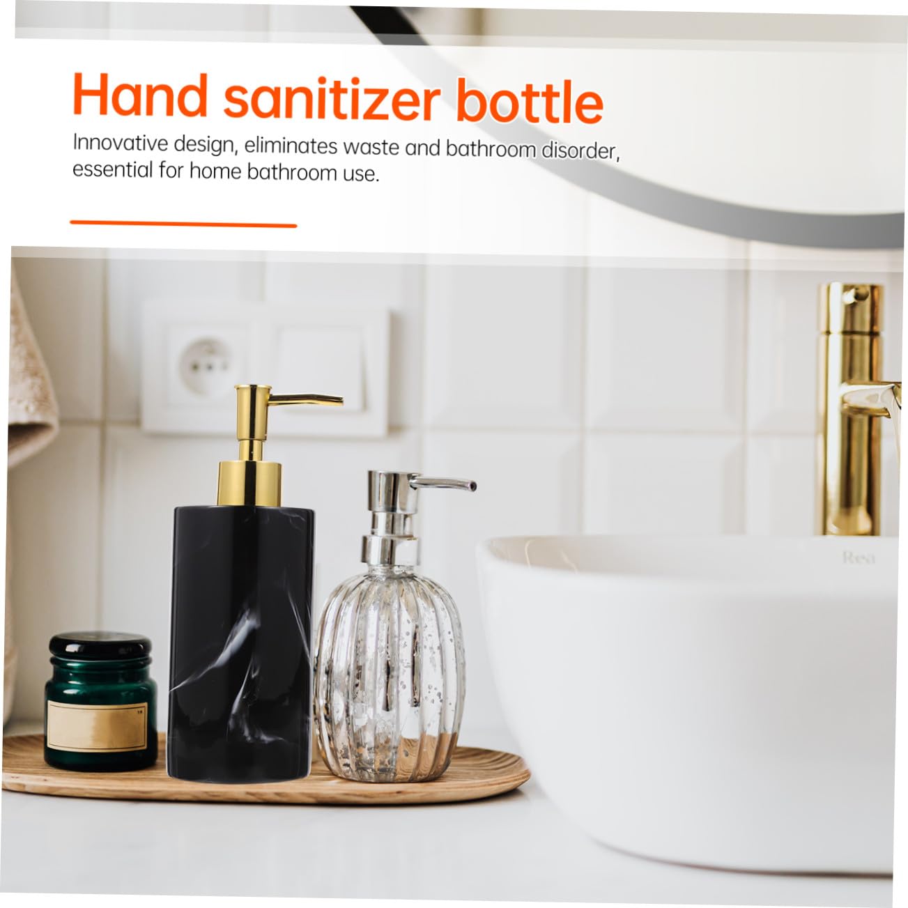 VALICLUD 350ml Schwarze Pressflasche aus Kunstharz für Shampoo und Duschgel mit Innovativem Design und Abfallvermeidung für Badezimmer zu Hause und Hotel Zufällige Farbe