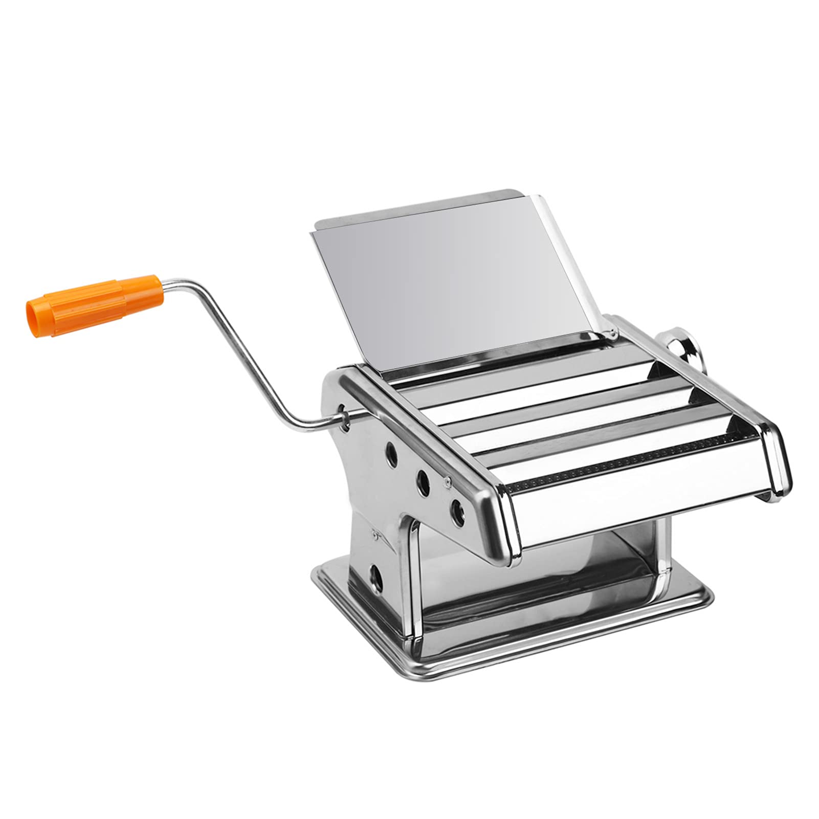 Manuele Pastamachine roestvrij staal, 6 instelbare standen, pastamachine 2mm/4.5mm/8mm voor spaghetti, fettuccine, lasagne