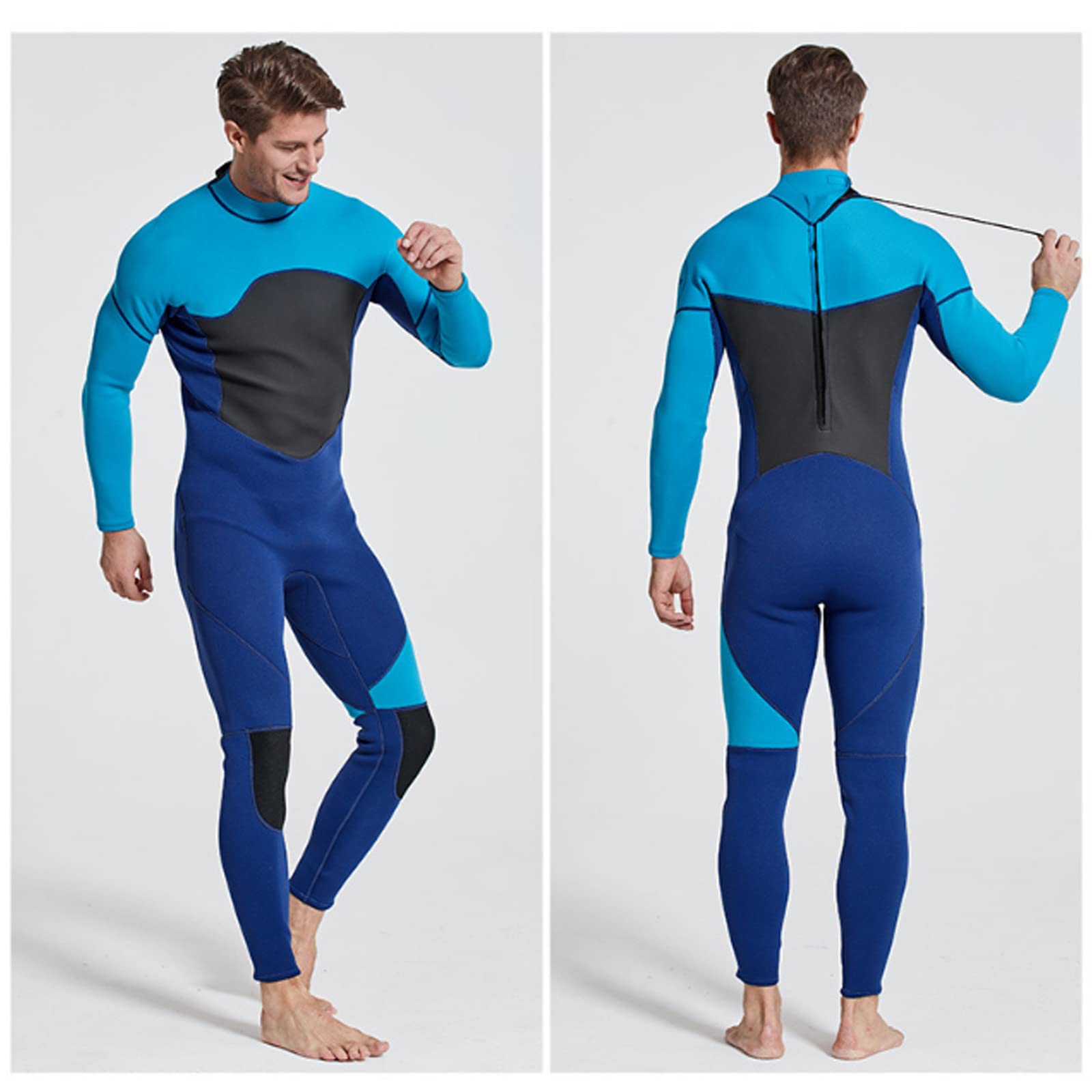 3 Mm Neopren-Neoprenanzug für Herren Surf-Schwimm-Neoprenanzug Warmer und Super Elastischer, Verschleißfester Neoprenanzug zum Tauchen, Schnorcheln, Surfen, Kajakfahren