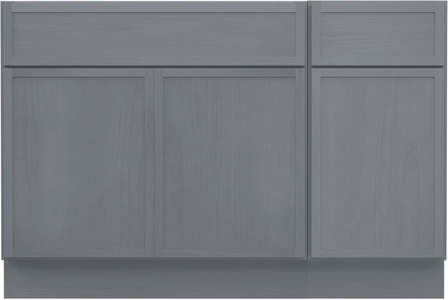 Vanity Art 39 Inch Unassembled Bathroom Vanity Without Top, Wood Bathroom Vanity Cabinet with Soft Closing Shaker Drawer, Sturdy Floor Mounted Cabinet Organizer 2-Door 3-Drawer, VA4139-24-15-3W