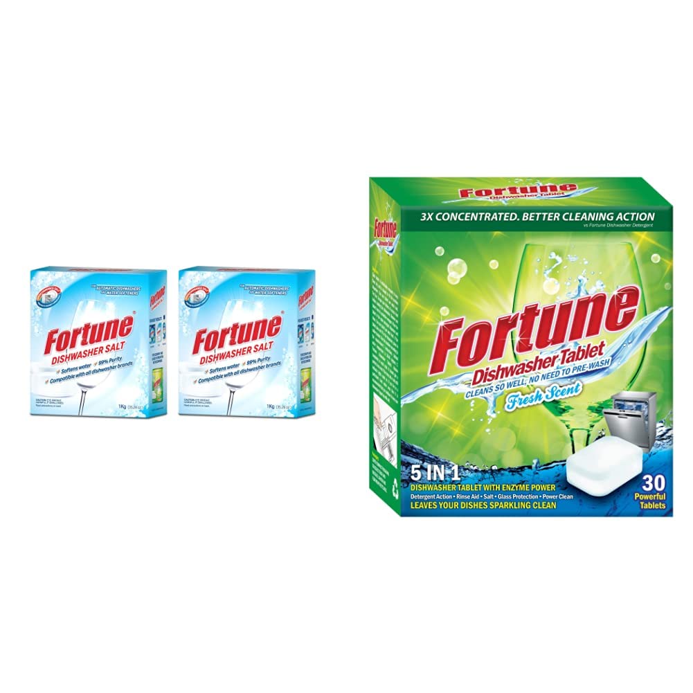 See full amazon price history chart for Fortune Dishwasher Active Salt - 1 Kg (Pack Of 2) & 5 In 1 Action Dishwasher Fresh Scent Tablets - 30 Count Fortune Dishwasher Active Salt - 1 Kg (Pack Of 2) & 5 In 1 Action Dishwasher Fresh Scent Tablets - 30 Count (B08218JJPJ) Amazon Price History, Amazon Price Tracker