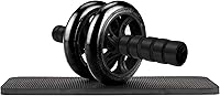Bnlei Dual Wheel Ab Roller with Knee Pad - Stable Core Trainer for Home Gym Abs Workout, Beginners to Advanced (4.4/5 Stars)