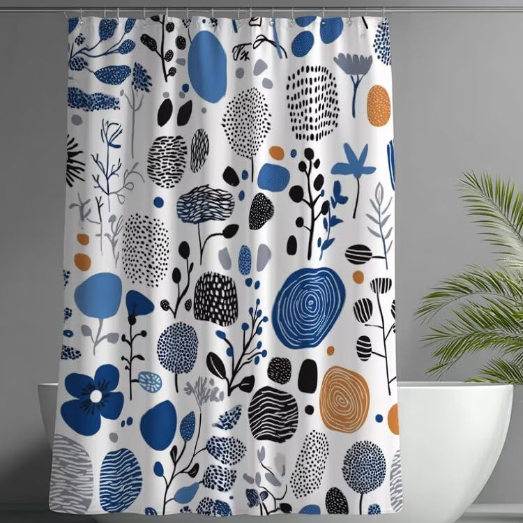Rideau de douche anti-moisissure 120x180 cm pour une salle de bain zen et propre