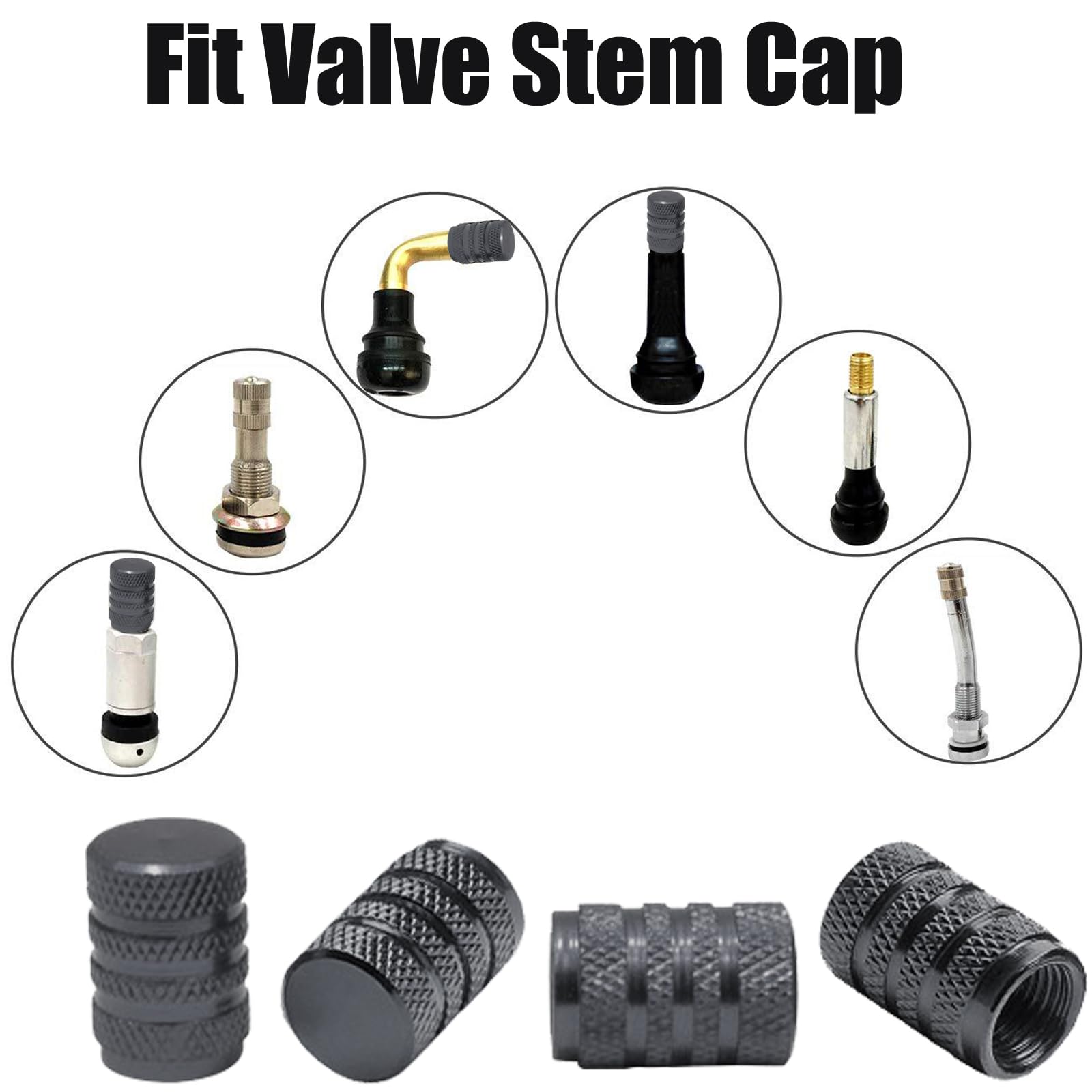 4 pezzi/set tappi valvola antifurto per pneumatici per auto in lega di zinco antipolvere pneumatici per ruote per bici coperture per tappi aria – acquista a prezzi convenienti sul marketplace