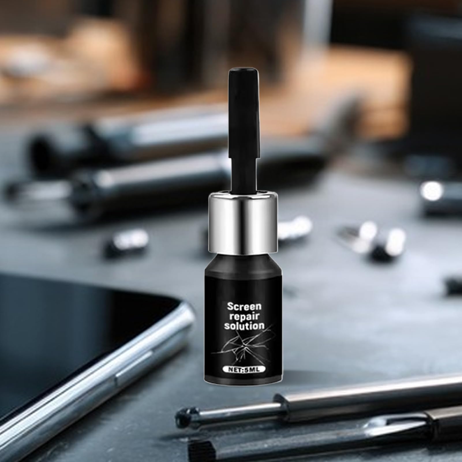 Générique Liquido Riparazione Vetri Telefono,5ml Soluzione Rapida e Universale - Soluzione di Riparazione per Vetri Domestici - per Riparare Veicoli Casa Veicolo SUV Telefono