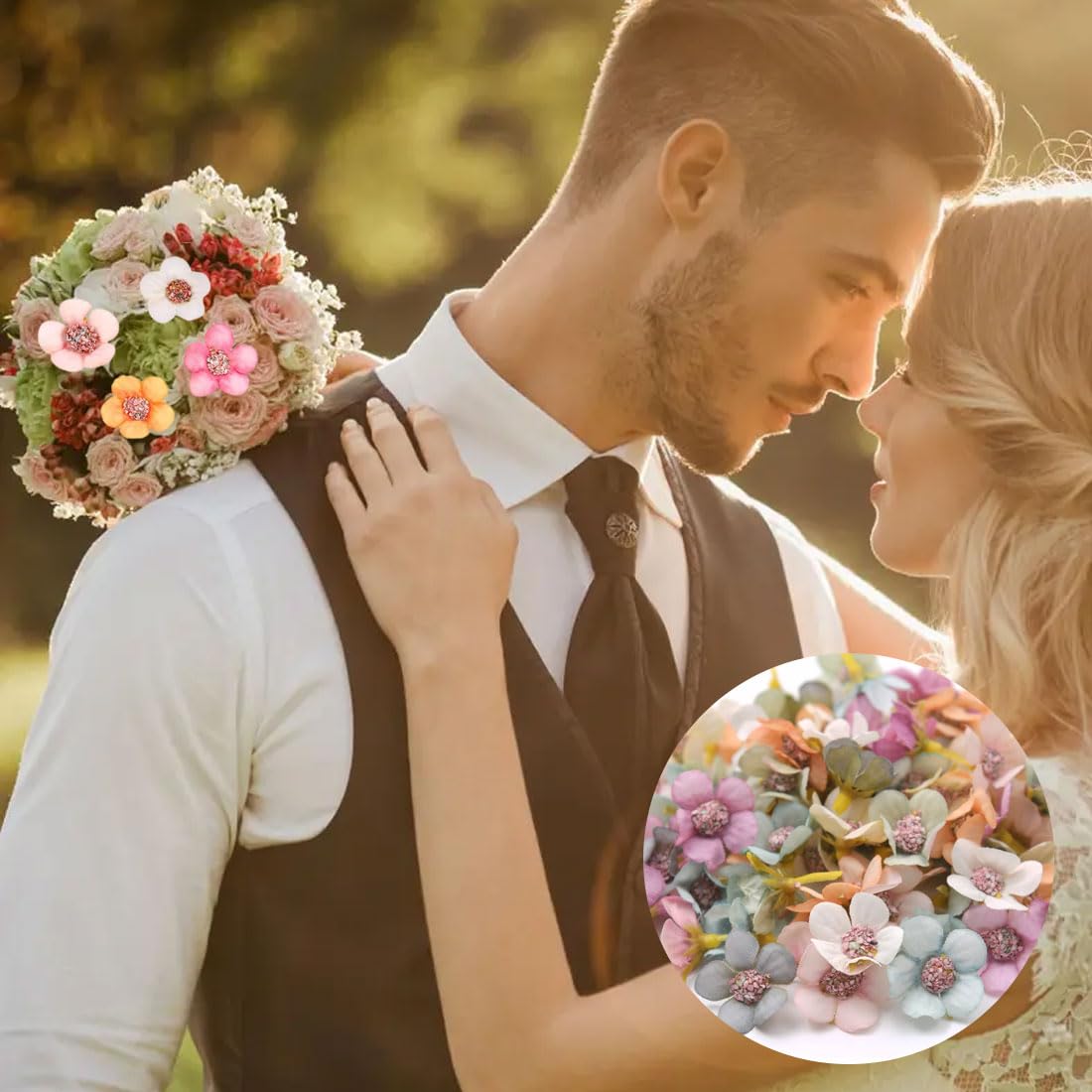 Künstliche Blütenköpfe 48 Stück – Seidenblumen Zum Basteln, 2-8 Cm, Für Deko & DIY-Projekte