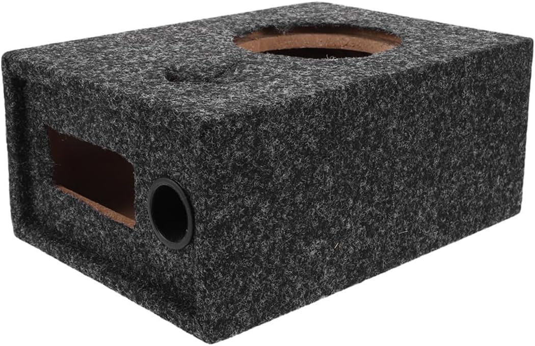 DIY 6.5 Inch Car Subwoofer Box Professional Sealed Speaker Enclosure for Vehicle Audio Compatible Car Audio Systems for Truck and Auto Sound Upgrades