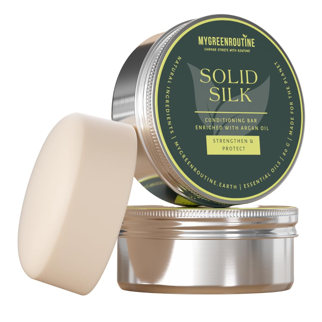 Eco Argan Oil Conditioner, Solid conditioner Bar for Strengthening & Moisturising for All Hair Types