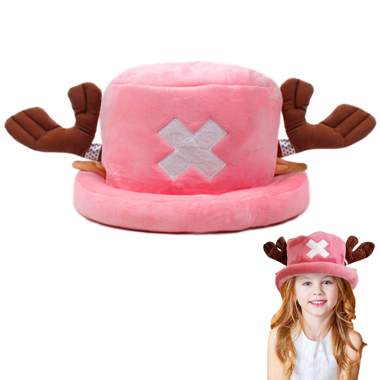 Chapeau à Capuche Enfant Cosplay - Fée, Capitaine, Pirate - Feutre Doux - Tour De Tête 52-54 Cm - 9
