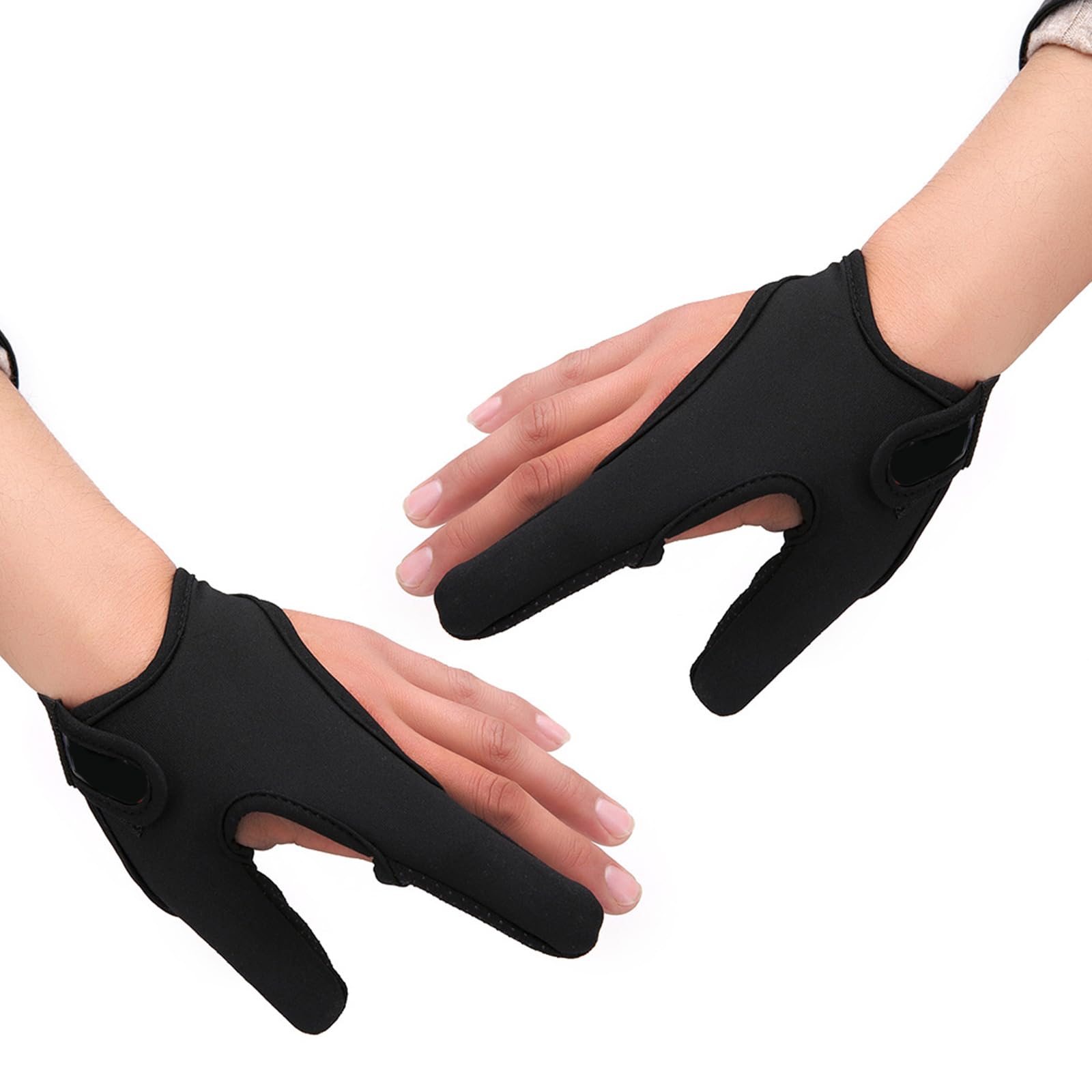Ldabrye Angel-Fingerschutz, Angeln, Jagd, wasserdicht, 2 Finger, atmungsaktive Handschuhe, tragbar, rutschfeste Handschuhe Sport & 