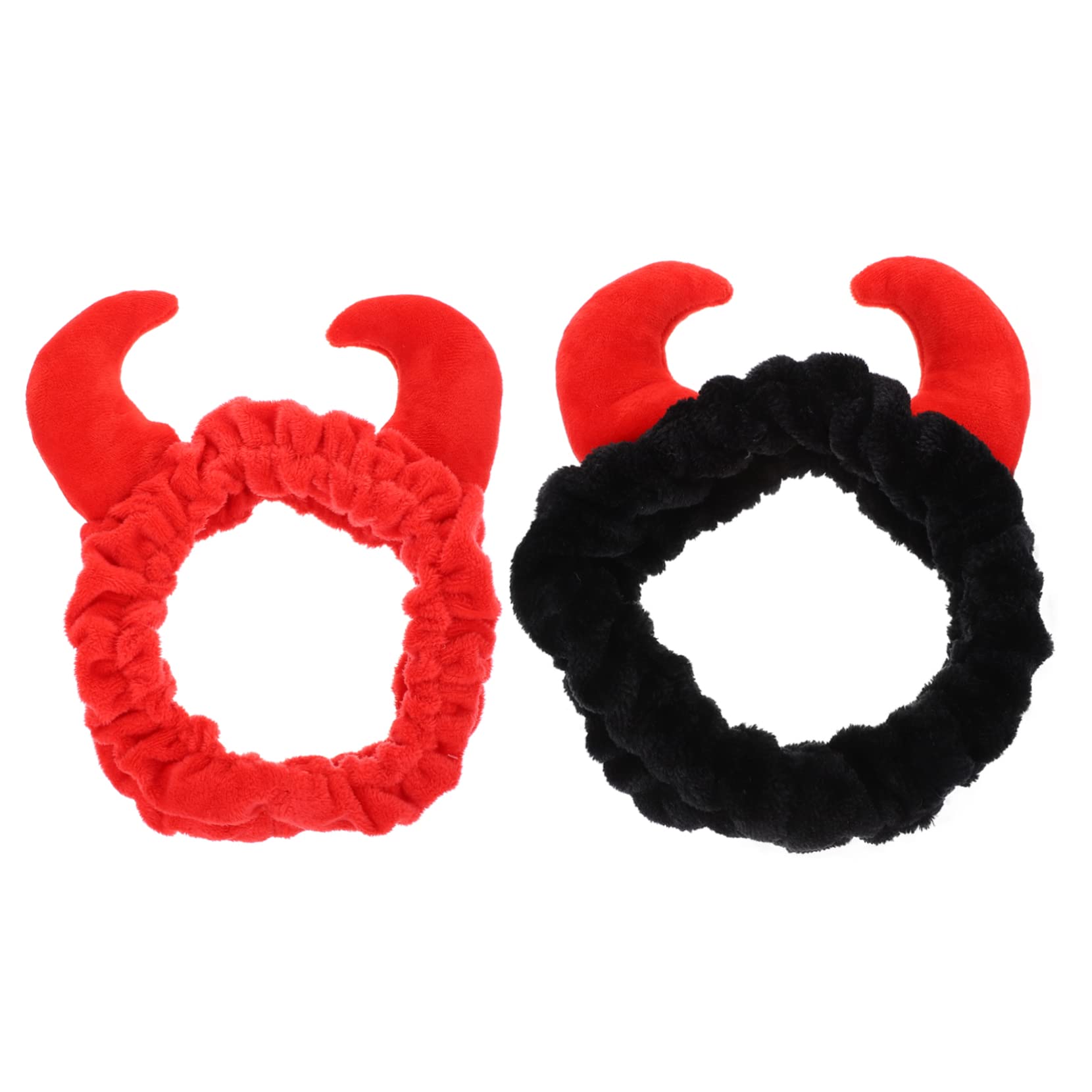 PACKOVE 2pezzi Fascia Per in Peluche Di Corno Per Per Spa Trucco e Cura Della Tessuto Delicato Resistente e Confortevole Adatto Diverse Attività Come Lavaggio Del Viso e Yoga