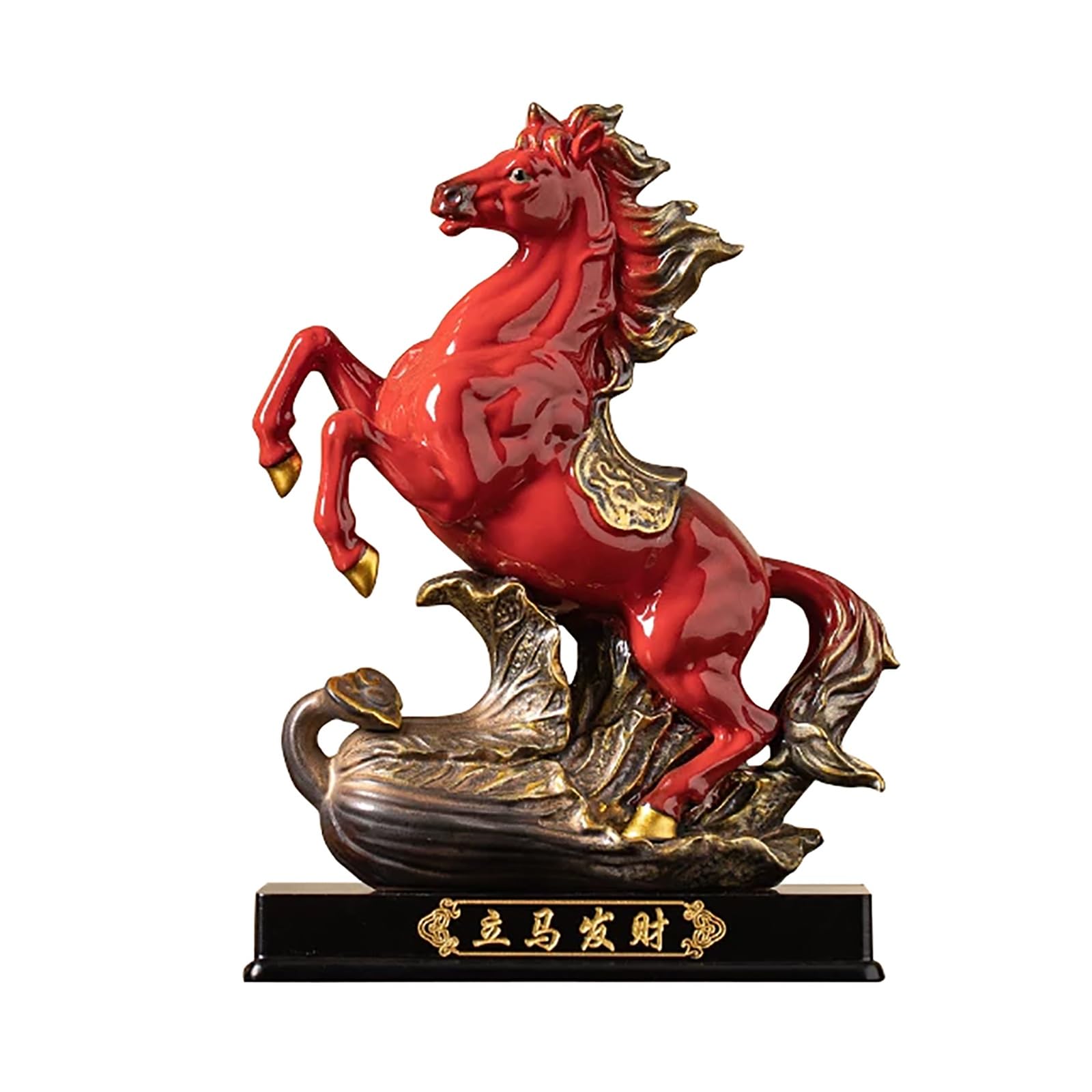 Figurine Feng Shui cheval, le cadeau idéal en céramique pour bureau