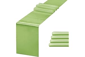 5 Pack Lime Green Table Runner 12 X 108 Inch Silk Table...