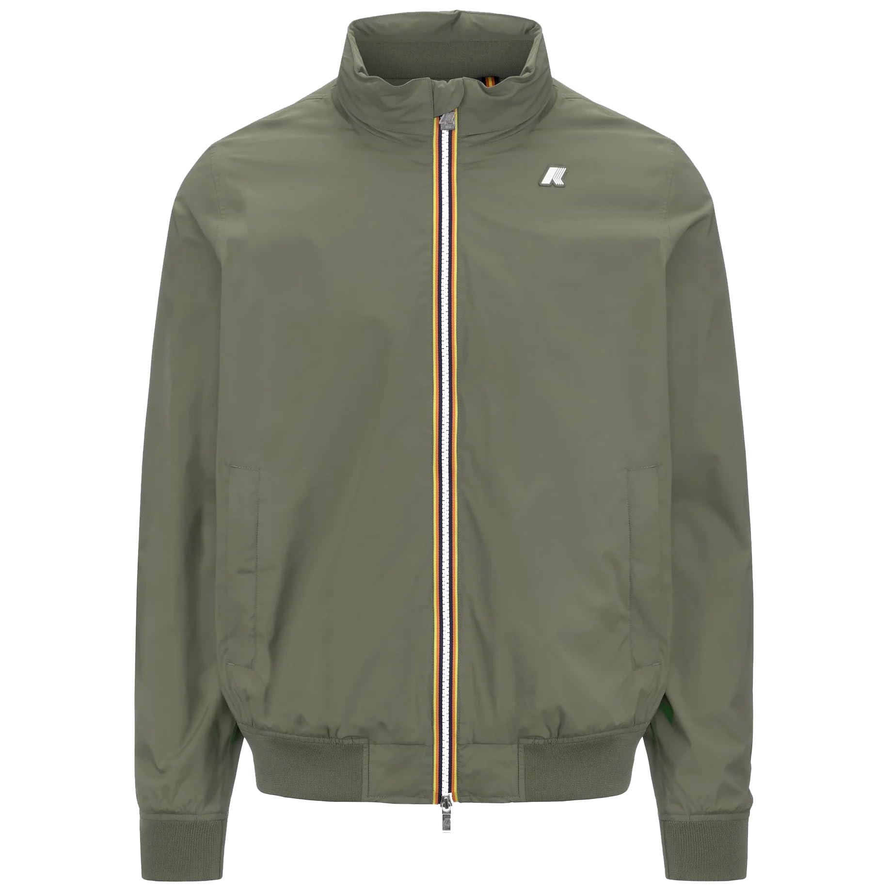 K-Way KWAY JACKET AMAURY STRETCH NYLON JERSEY GREEN LICHEN UOMO K3123VW - Color: V15 M