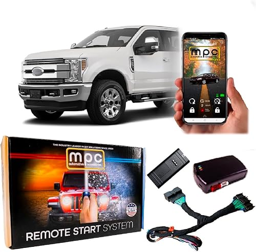 Miniatura 7 de MPC Kit de arranque remoto para Ford F-250 Super Duty 2017-2019  Diésel  Llave para iniciar  100% Plug N Play  Pulsa OEM Fob 3X Lock para iniciar