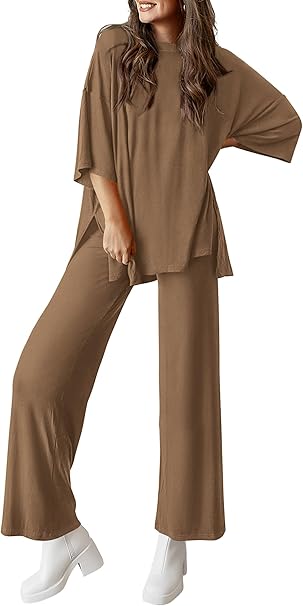 PRETTYGARDEN Two Piece Sets For Women Summer Fashion Lounge Matching Set 2025 Travel Vacation Airport Outfits Clothing