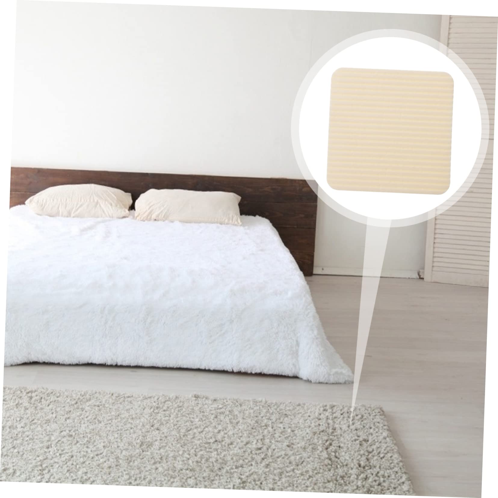 Alipis 16pièces Pads Antidérapants Auto-adhésifs pour Tapis Grippers pour Sols Durs Faciles à Installer Et Réutilisables