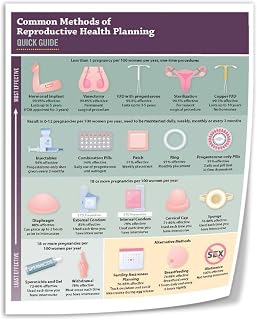 Birth Control Methods Healthcare Educational Poster (2) Canvas Print Wall Art Decor Living Room Office Bedroom (Unframe-style, 08x12inch(20x30cm))