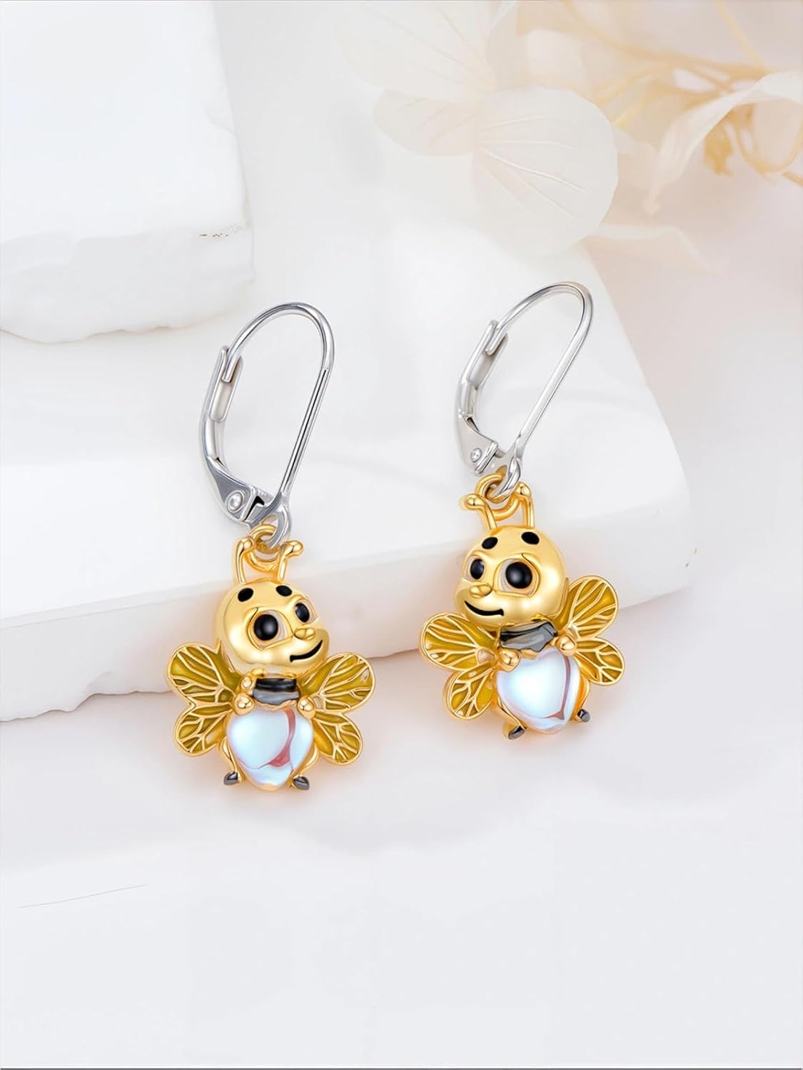 Bee/Panda/Dog/Cat/Duck/Chicken/Penguin Earrings for Women 925 Sterling Silver Cute Animals Dangle Earrings Animal Jewelry Gifts for Women - Image 2