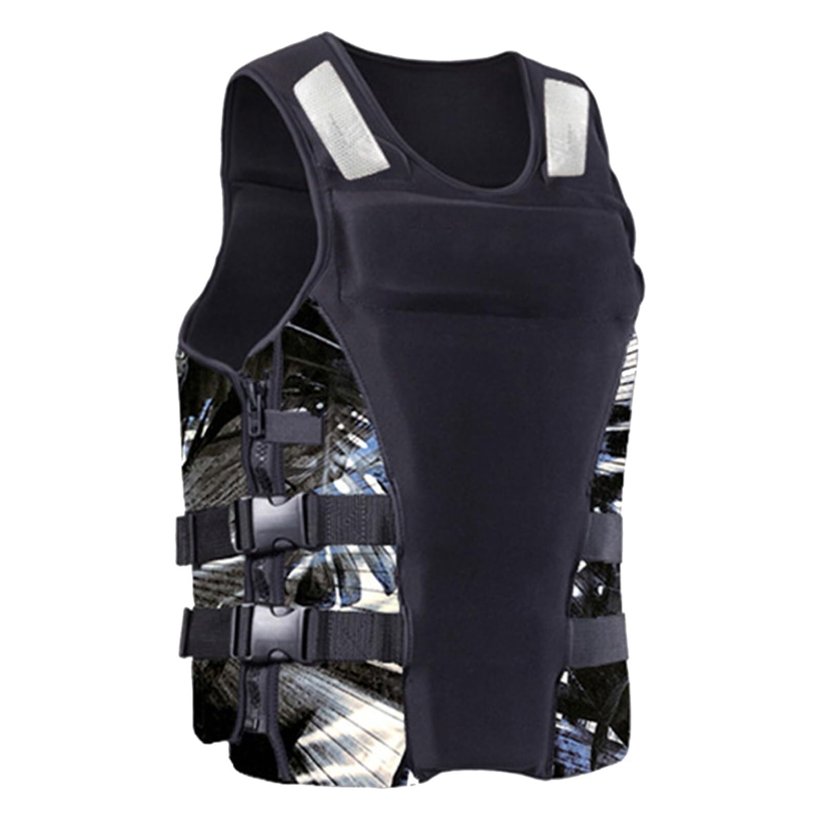 Chaleco Salvavidas de Neopreno for Adultos, Chaqueta de natación de Alta flotabilidad, Equipo de Seguridad for Kayak, Paddle Surf, navegación y Deportes acuáticos.(Black,XXL)