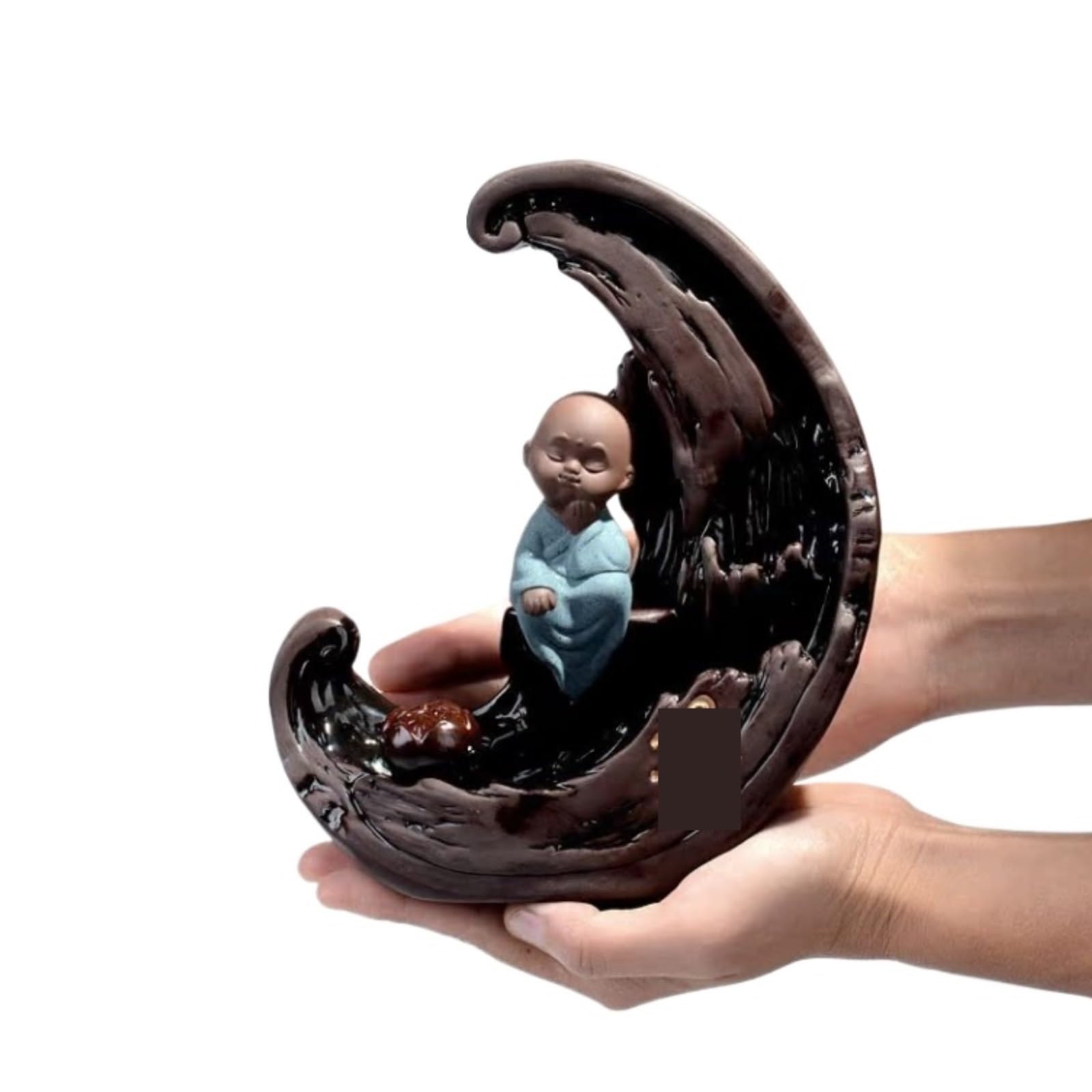 Incense Burner Ceramic Backflow Incense Path Water Waterfall Smoke Cone Agarwood Burner Home Decor