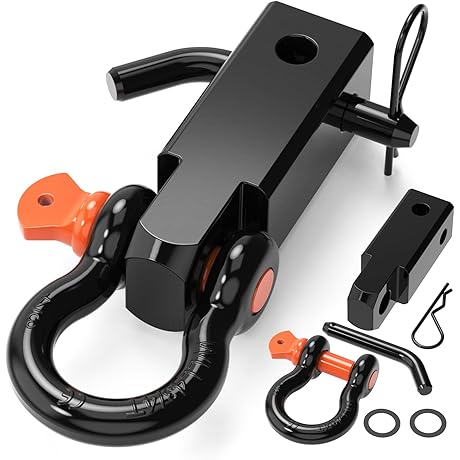 Heavy Duty Ohuhu Shackle Hitch Receiver for Enhanced Towing and Off-Road Adventures