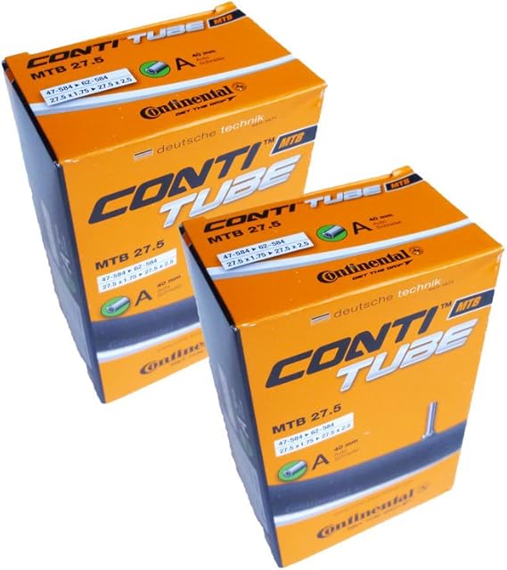 Continental 2 x MTB 27.5 Mountain Bike inner tube