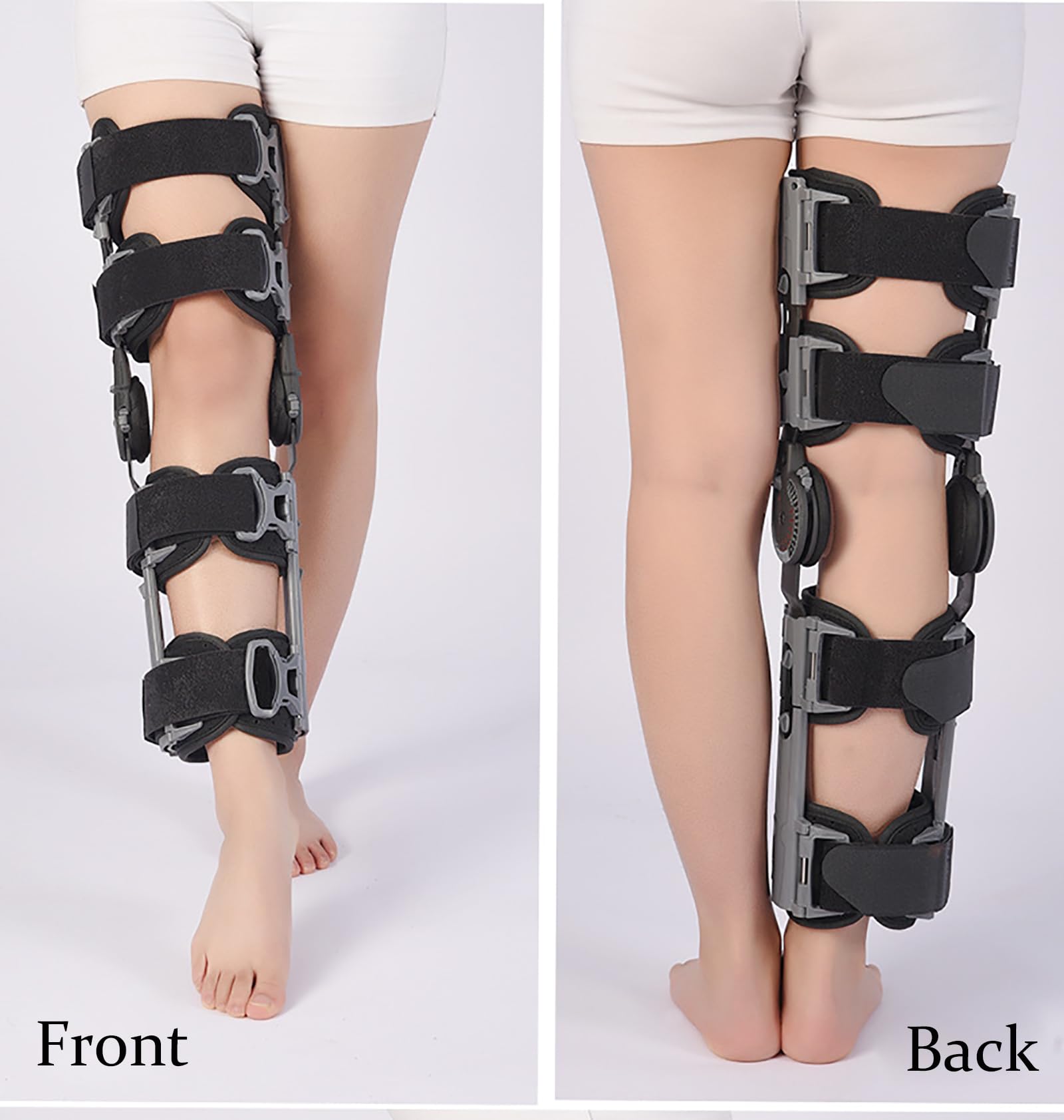 Rodillera Offloader para Dolor De Rodilla, Rodillera con Bisagras ROM, Soporte Inmovilizador De Rodilla Ajustable, para Desgarro De Menisco, Lesiones De Ligamento Cruzado Anterior