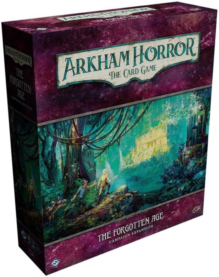 Asmodee Arkham Horror The Card Game The Forgotten Age CAMPAIGN EXPANSION - Embark on a Perilous Journey, Lovecraftian Cooperative LCG, Ages 14+, 1-4 Players, 1-2 Hour Playtime