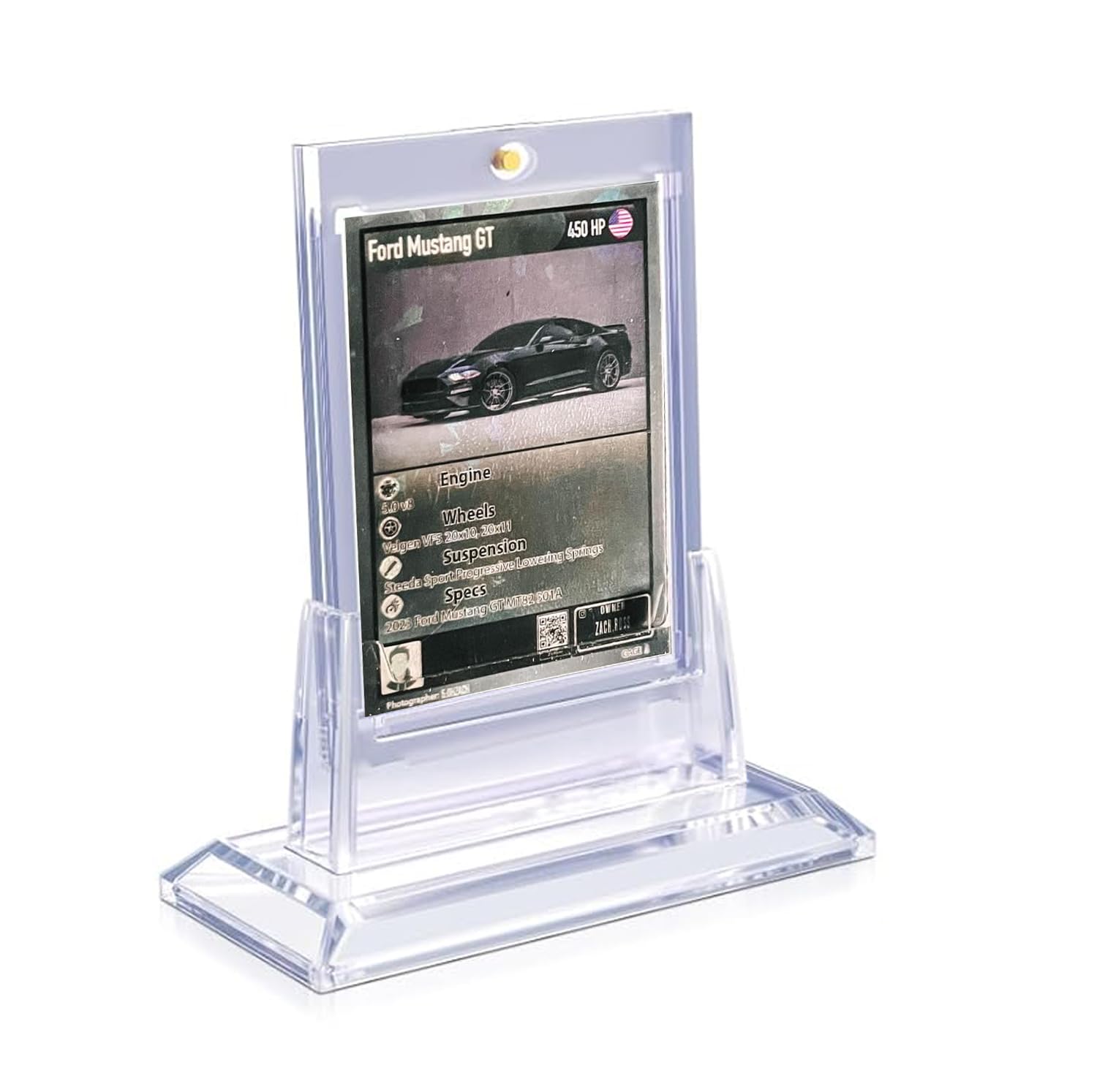 Amazon.com: Custom Holographic Trading Cards, Custom Card, Personalized Trading  Cards for Cars, Car Portrait Memorial Cards Gift, Gift for Him Custom Rare  Cards in Acrylic Display Case (Black) : Toys & Games