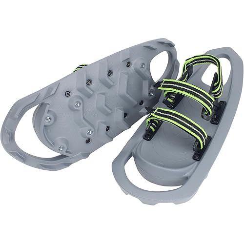 Unisex Adult Ultralight Adjustable EVA Foam Snowshoes Bundle for Men, Women and Youth