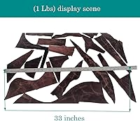 Vista 5 de Leather Scraps, About 2mm Thick Genuine Cowhide Scraps, Leather Scraps for Crafts, Leather Scrap for tools/crafts/DIV, Vintage Brown (1 Lbs)