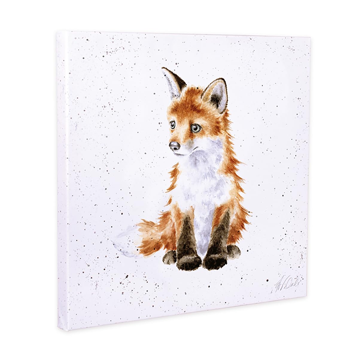 Wrendale Designs Stay Clever, Little Fox' Fox Small Canvas