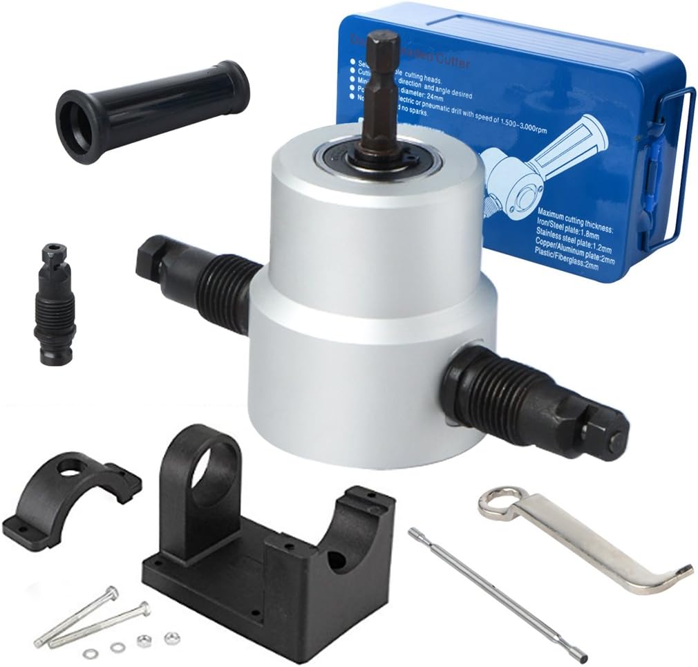 Weytoll Blechschneider Doppelspitze - 360° Verstellbarer Metall Nibbler Für Präzise Schnitte