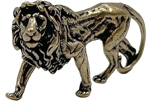 Brass Lion King Figurine: A Regal Statement For Your Abode