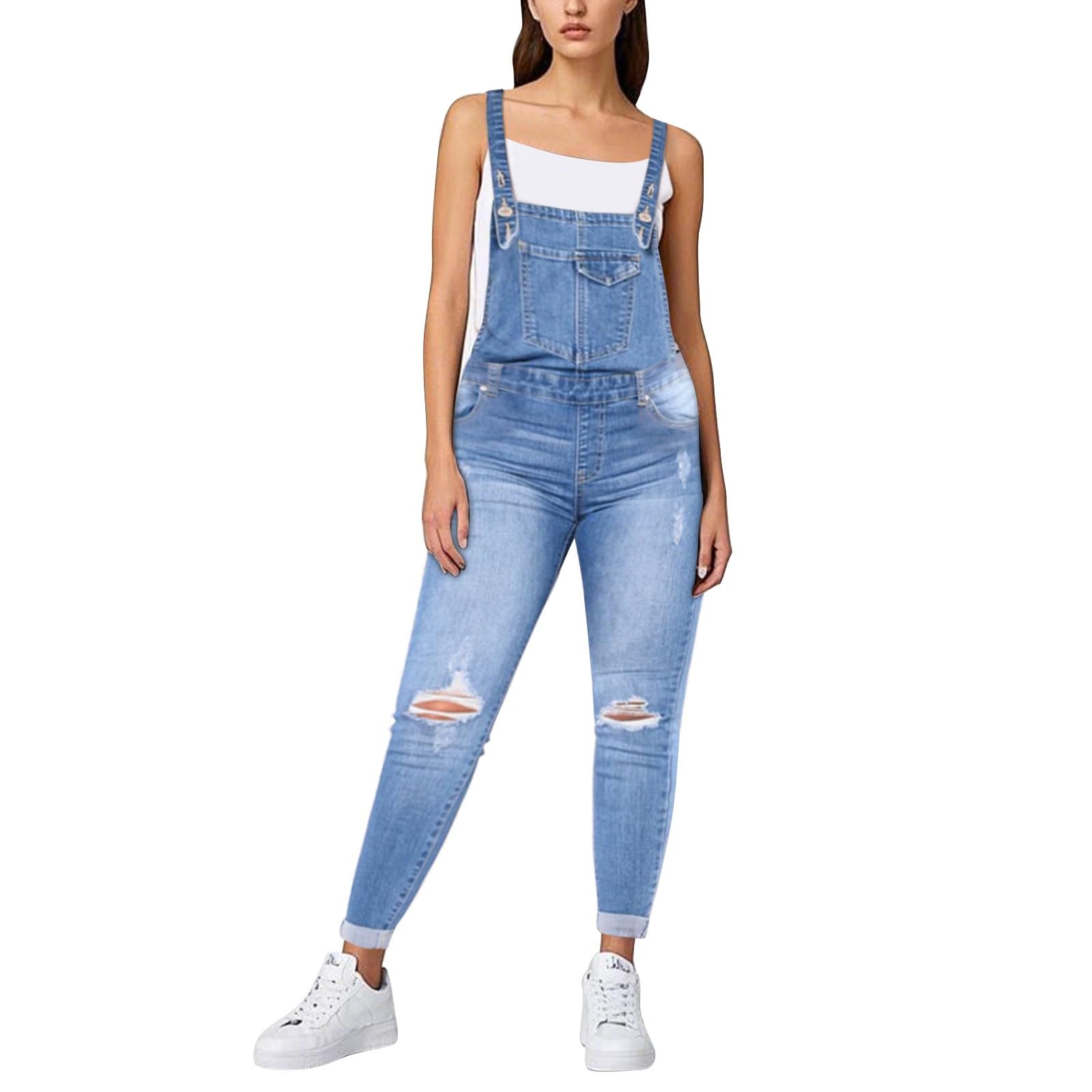 Mono Elegante Mujer Monos Vaqueros De Trabajo Vestidos Negro Vestido Camisero Vaquero para Peto