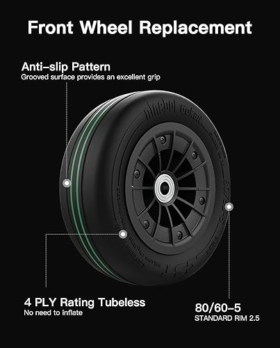 Vista 11 de Stio GoKart Front Wheel Assembly for Ninebot by Segway Go Kart Kit, Go Karting Kart Replacement Wheel Kit 1 pieza
