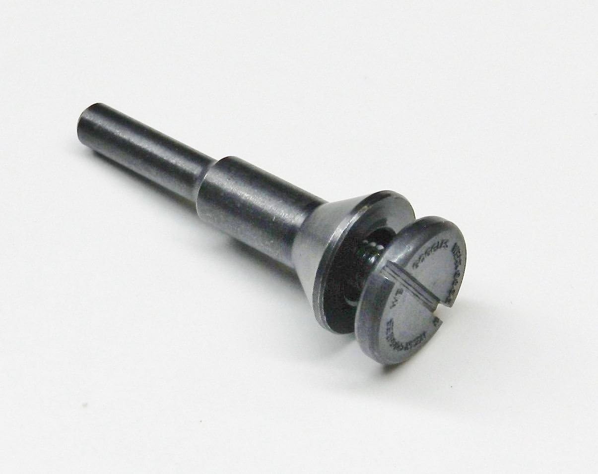 Mandrel 3/8 Wheel Holder with 1/4 Shank Bell Head Wheel Adapter 1/4 Capacity US Made