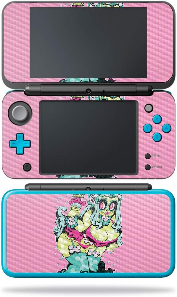 MightySkins Carbon Fiber Skin for Nintendo New 2DS XL - Werewolf | Protective, Durable Textured Carbon Fiber Finish | Easy to Apply, Remove, and Change Styles | Made in The USA