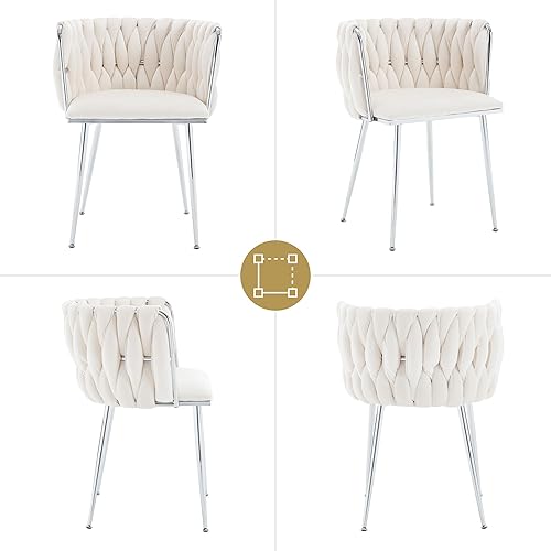 Miniatura 12 de Juego de 2 sillas de comedor de terciopelo morado, sillas tapizadas para cocina y comedor, sillas de lujo para ocio, sillas de acento modernas,