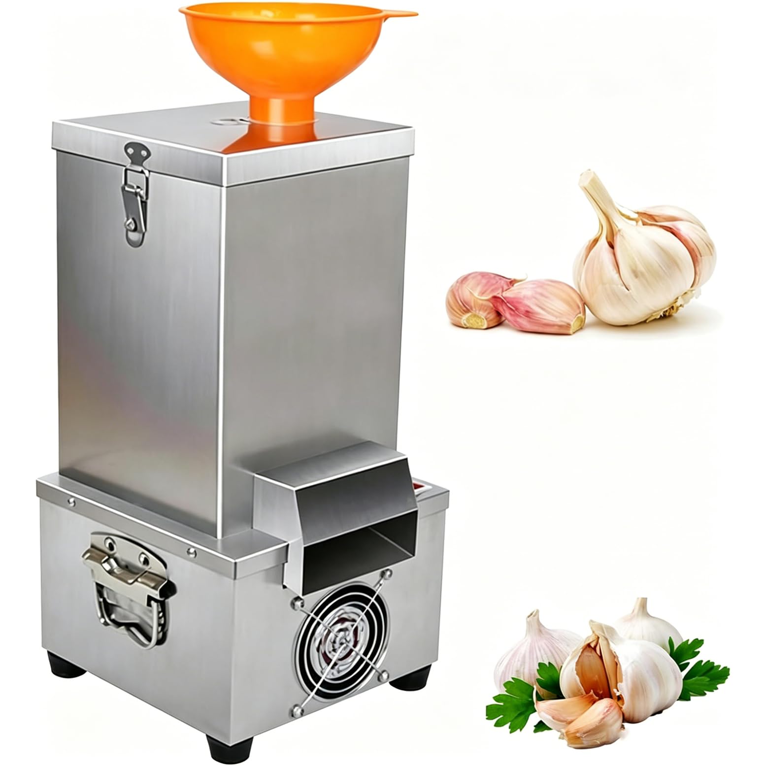 Nuxyyds Electric Garlic Peeler Machine Stainless Steel Commercial Whole Garlic Peeling Machine Electric Garlic Separator for Hotel Restaurant Canteen Household