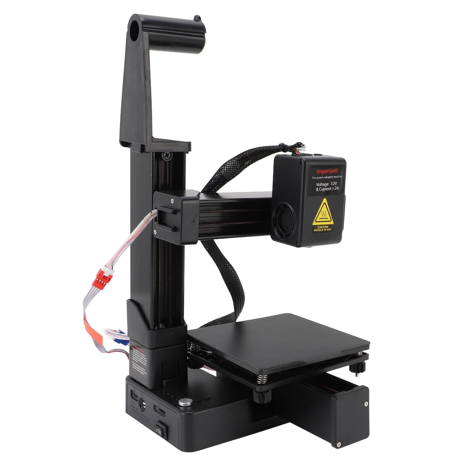 Dpofirs Piccola Stampante 3D, una Macchina da Stampa 3D da 40 Mm/s Supporta il Filamento TPU PLA da 1,75 Mm, Dimensioni di Stampa Portatili 100x100x100mm, Stampante Portatile (Spina europea)