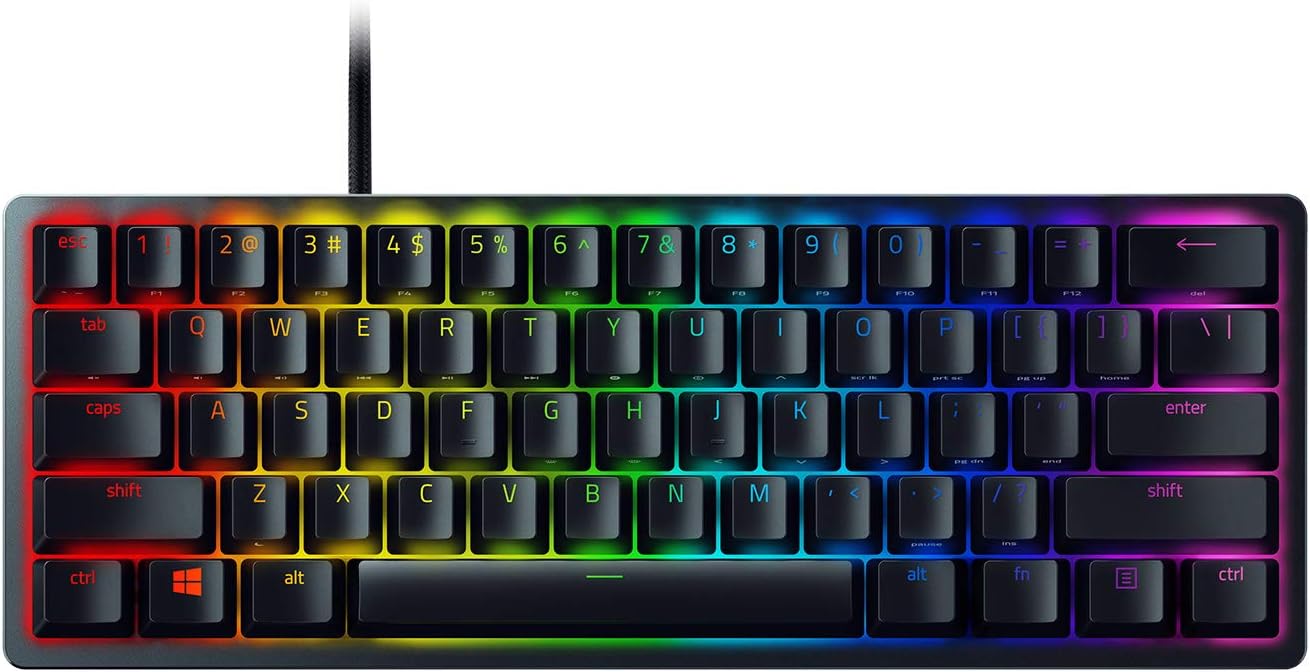 Razer Huntsman Mini 60% Gaming Keyboard, Linear Optical Switches, Black