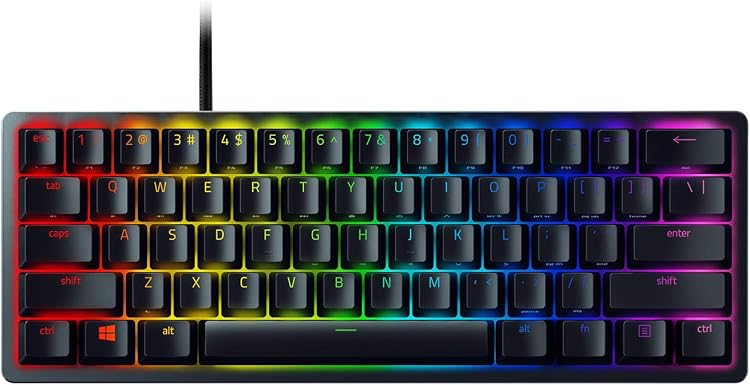 Razer Huntsman Mini 60% Clicky Optical Gaming Keyboard with Chroma RGB Snap Tap Black